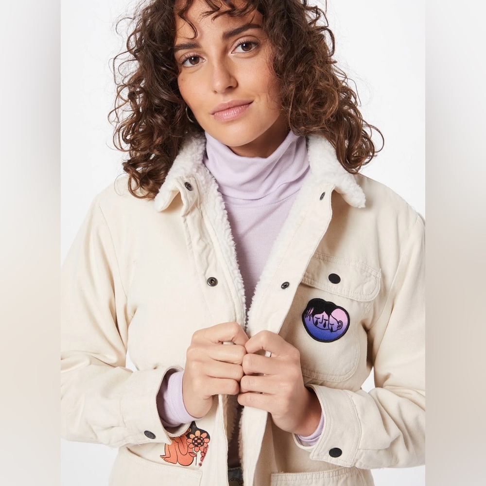 Vans cultivate care chore coach jacket in beige